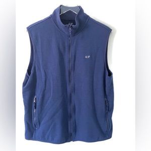 Vineyard Vines Blue Full Zip Vest Size Large
